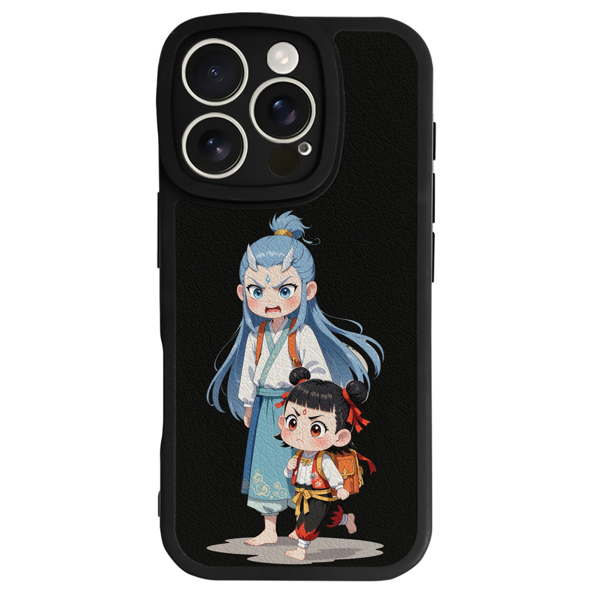 （画像用） Ne Zha 2 ナタ 魔童の大暴れ 【iPhone 16シリーズ対応】シリコンスマホケース（レザー調） 材質：シリコン